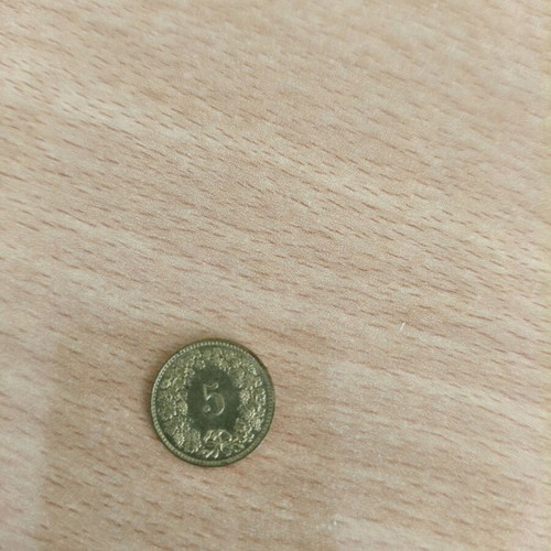 Switzerland 5 Rappen Coin 1983 used