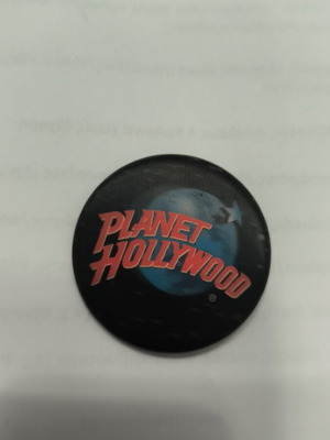 Planet Hollywood pin like new, black