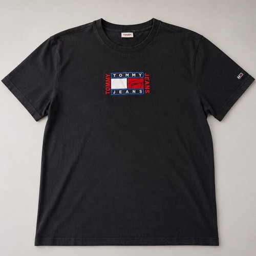 Tommy Jeans Men's T-Shirt used, black, size L
