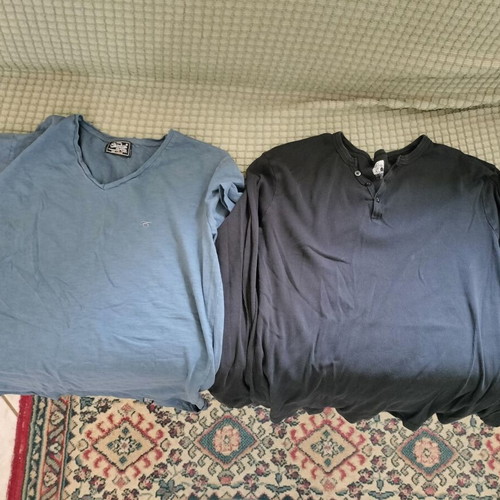 Men's t-shirts used, pack of 13, sizes S, M, L, multicolor