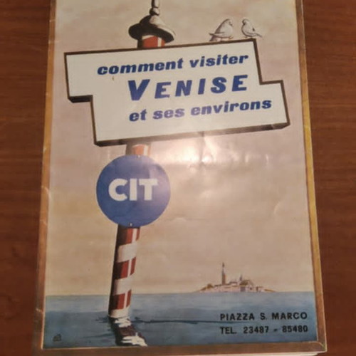 Vintage Venice Tourist Guide CIT 1978 in French with Tour Program and Ticket like new
