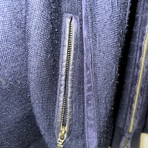 Vintage Gian Marco Sport Men's Knitted Cardigan XL Navy Blue like new