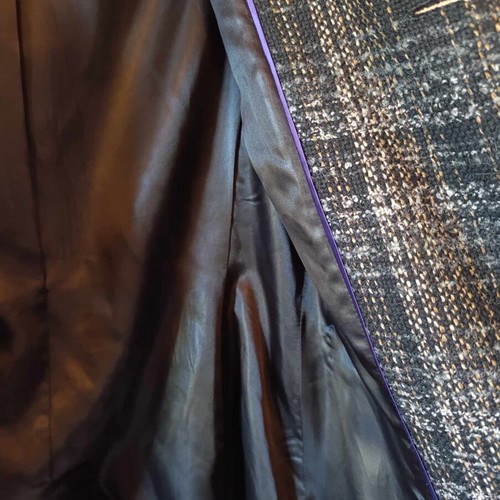 Winter checked coat Mexx Fashion used, black, size M