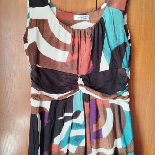 Makó dress knee-length like new, multicolor, size L