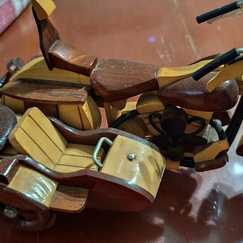 Decorative wooden Vespa motorcycle like new