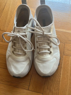 Adidas by Stella McCartney Adizero XT athletic shoes used, white and grey