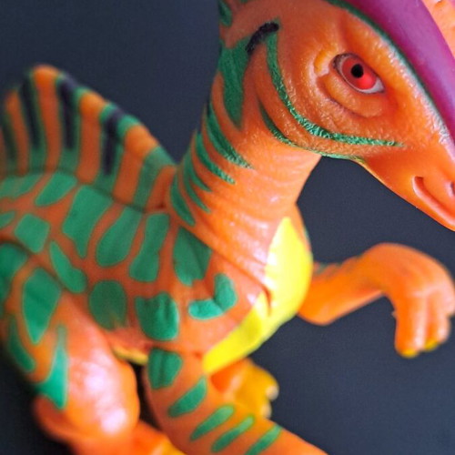 Parasaurolophus dinosaur collectible used, Kenner 1997
