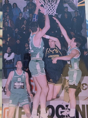 Basketball photo Panathinaikos vs AEK 1992-93 used