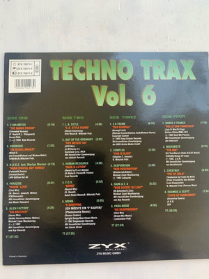 Techno Trax Vol.6 2LP 1992 authentic, like new condition
