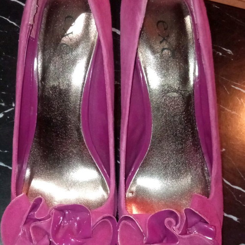 Peep Toe Exe shoes size 39 like new, pink, 13 cm heel