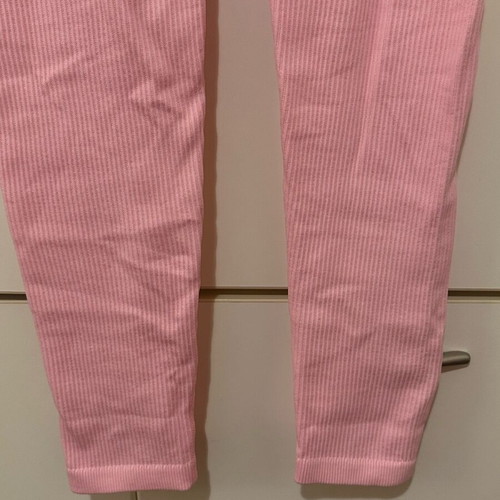 Shein pink rib one-piece jumpsuit size M like new