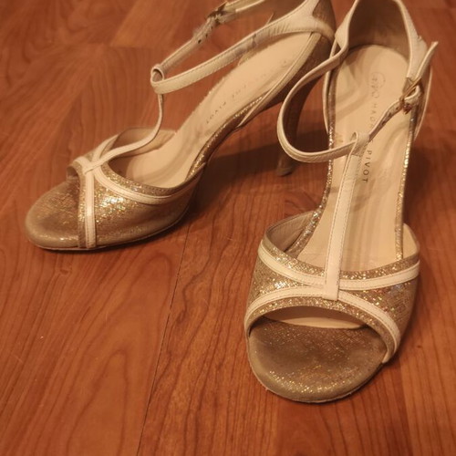 Tango dance shoes No 37 with 8.5cm heel, like new