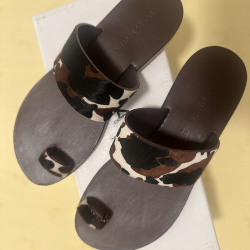Sofia Manta sandals like new, ponyskin, size 37, brown