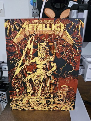 Metallica Συλλεκτικός Ανάγλυφος Πίνακας Συναυλίας Αθήνα 2026