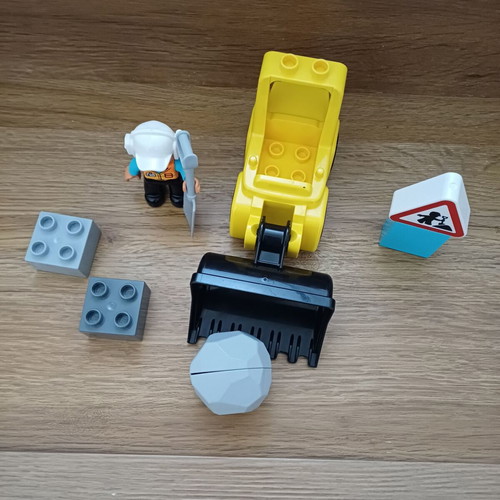 LEGO Duplo Bulldozer like new, 10 pieces, code 10930