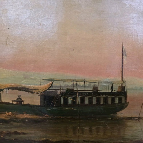 Oil painting used, signed artwork 42x62cm