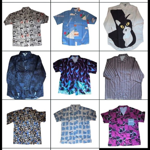 Men's dress shirts wholesale, 31 designs, multicolor, sizes M-XXL