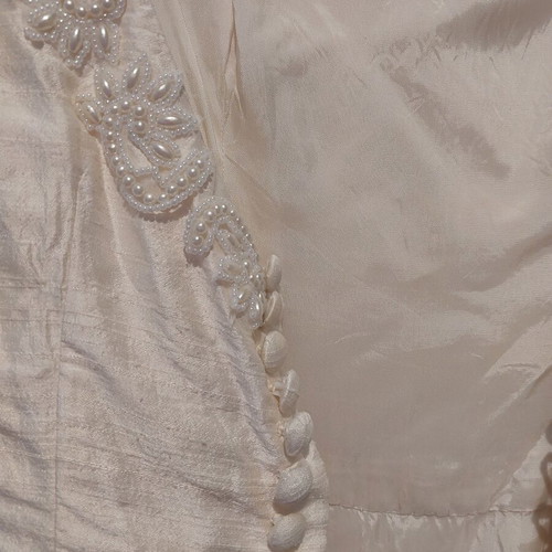 Vintage cocktail dress used with embroidered beads, A-line
