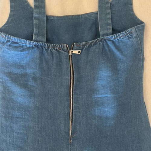 Denim dress, long, size M