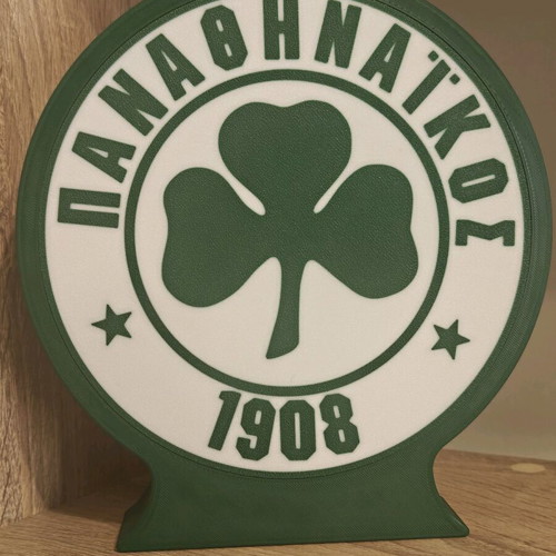 Panathinaikos 3D Printed Lamp like new