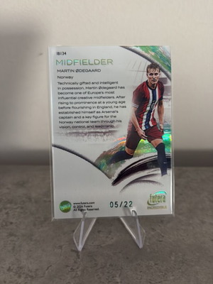 2026 Futera Incredible Martin Odegaard Midfielder Green 5/22 Norway new
