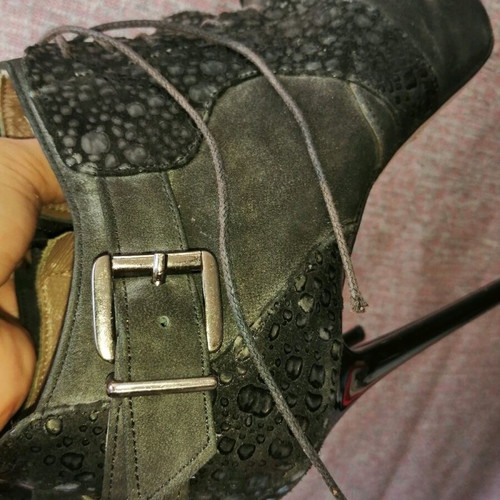 High-heeled shoes used, size 36, black