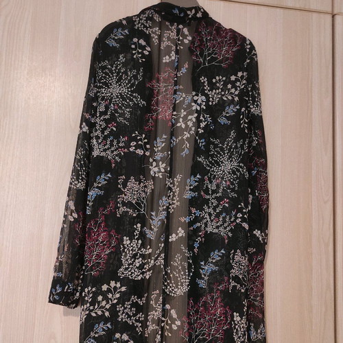 Sheer shirt with floral pattern like new