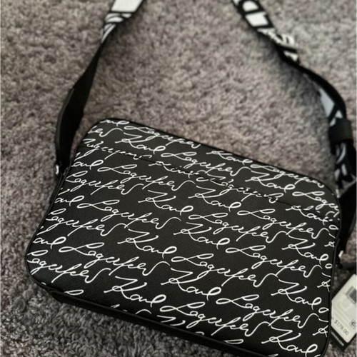 Karl Lagerfeld bag new, black and white