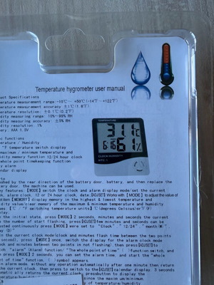 Digital Thermometer Hygrometer new
