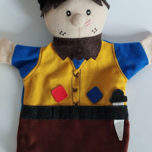 Puppet theater dolls used, pack of 5