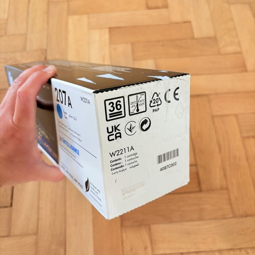 HP Toner 207A Cyan new laserjet cartridge
