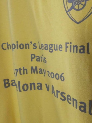 Barcelona VS Arsenal Champions League Final 2006 vintage collectible t-shirt XL new