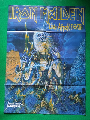 Iron Maiden Live After Death αφίσα σαν καινούργιο 75×55 εκ. Metal Hammer