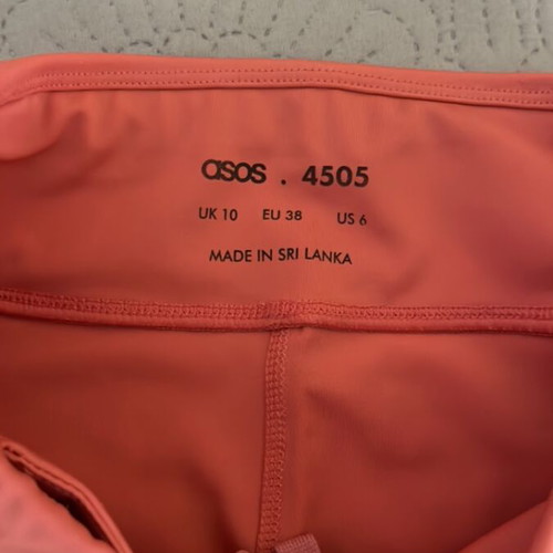 Asos fitness leggings size M like new, orange