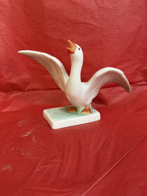 Herend Stork Figurine Like New 16x8x11 cm