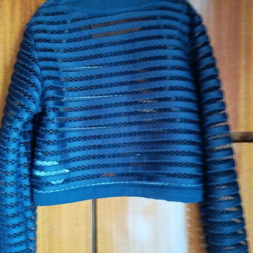 Miss Azur Blue Mid-Length Cardigan New For 12 Years Old