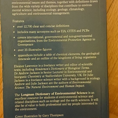 Dictionary of Environmental Science Longman new professional dictionary