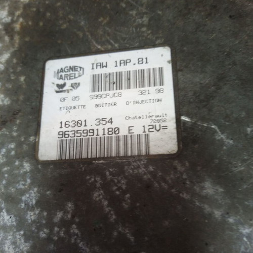 Computer ECU Peugeot 206 1.4 used, 9635991180, IAW1AP81