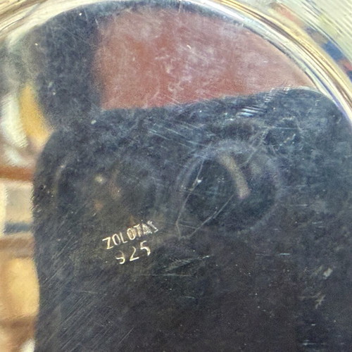 Zolotas silver plate like new, 10cm diameter, 34.1g