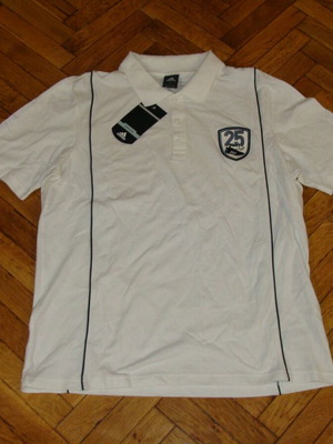 Adidas CL 25 Polo Shirt Classic Button Top Mens White NEW