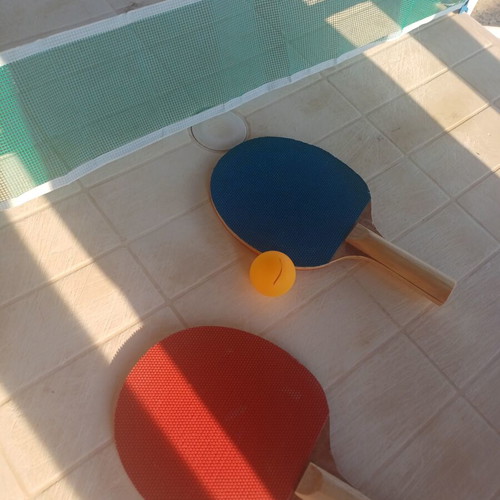 Portable Ping Pong Set with 2 Rackets, Net, Ball