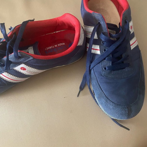 Cockers athletic shoes used, blue and red, size 45