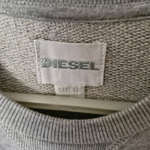 Diesel sweatshirt for boy gray size 16 like new