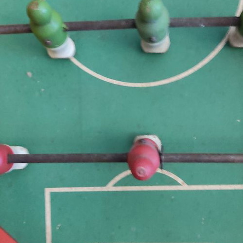 Foosball table used in moderate condition