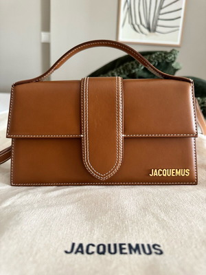 Authentic Jacquemus Light Brown Le Grand Bambino RRP820€