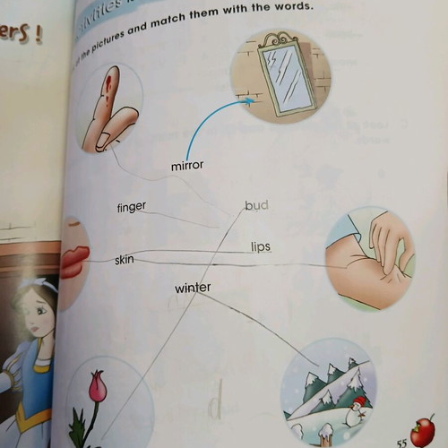 Snow White and the 7 Dwarfs children's book used, Greek