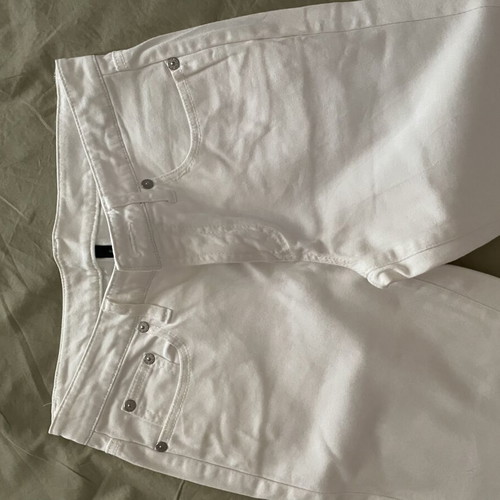 White denim pants Benetton, like new, size S