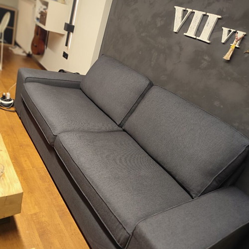 IKEA three-seat sofa dark gray, new