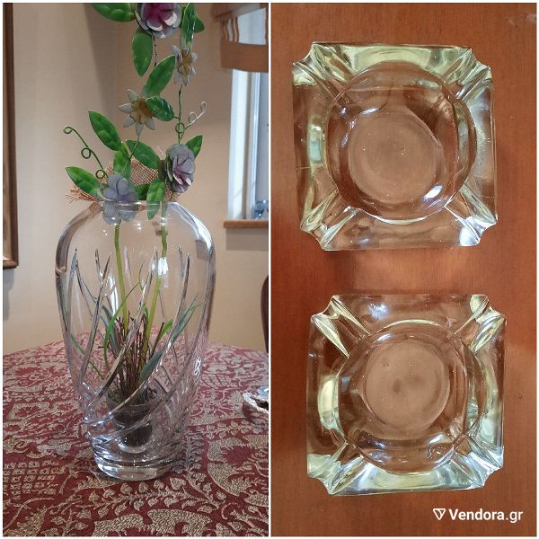  kristallino vazo voimias & tasakia
