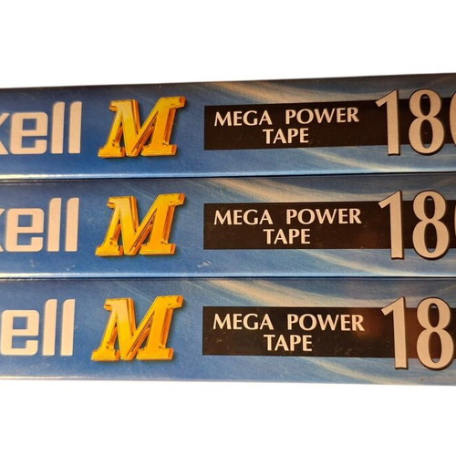Maxell VHS Video Cassettes 180 Minutes Pack of 3 New